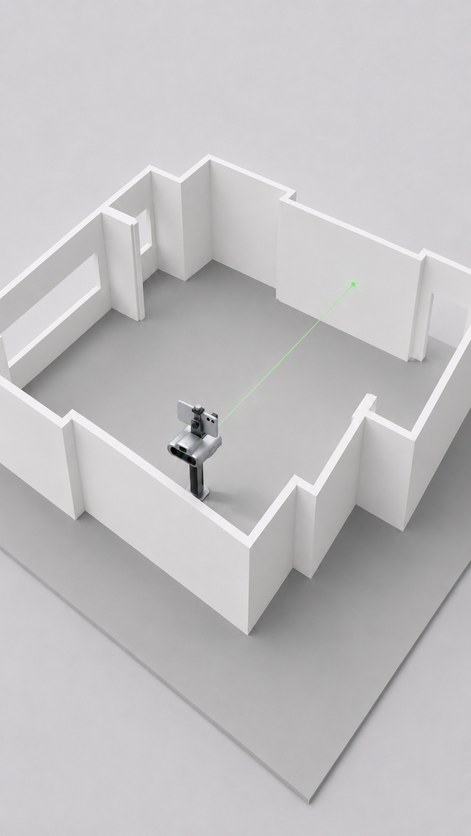 Lasermått i 3D-modell från FJD Trion C1