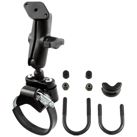 RAM ATV/Side By Side Double Ball Rail Mount with Diamond (AMPS) Base - product photo