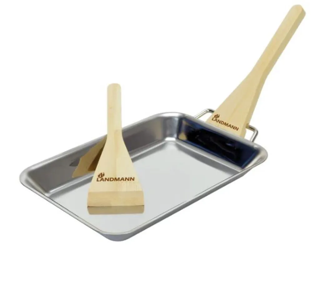 2-pack rostfritt grillpanneset  12x18 cm