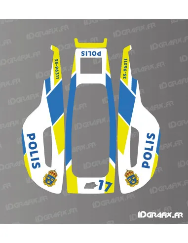 Sweden Polis Special Edition - Dekal till robotgräsklipapre alla märken och modeler