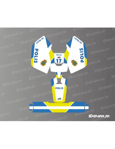 Sweden Polis Special Edition - Dekal till robotgräsklipapre alla märken och modeler