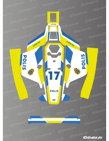 Sweden Polis Special Edition - Dekal till robotgräsklipapre alla märken och modeler