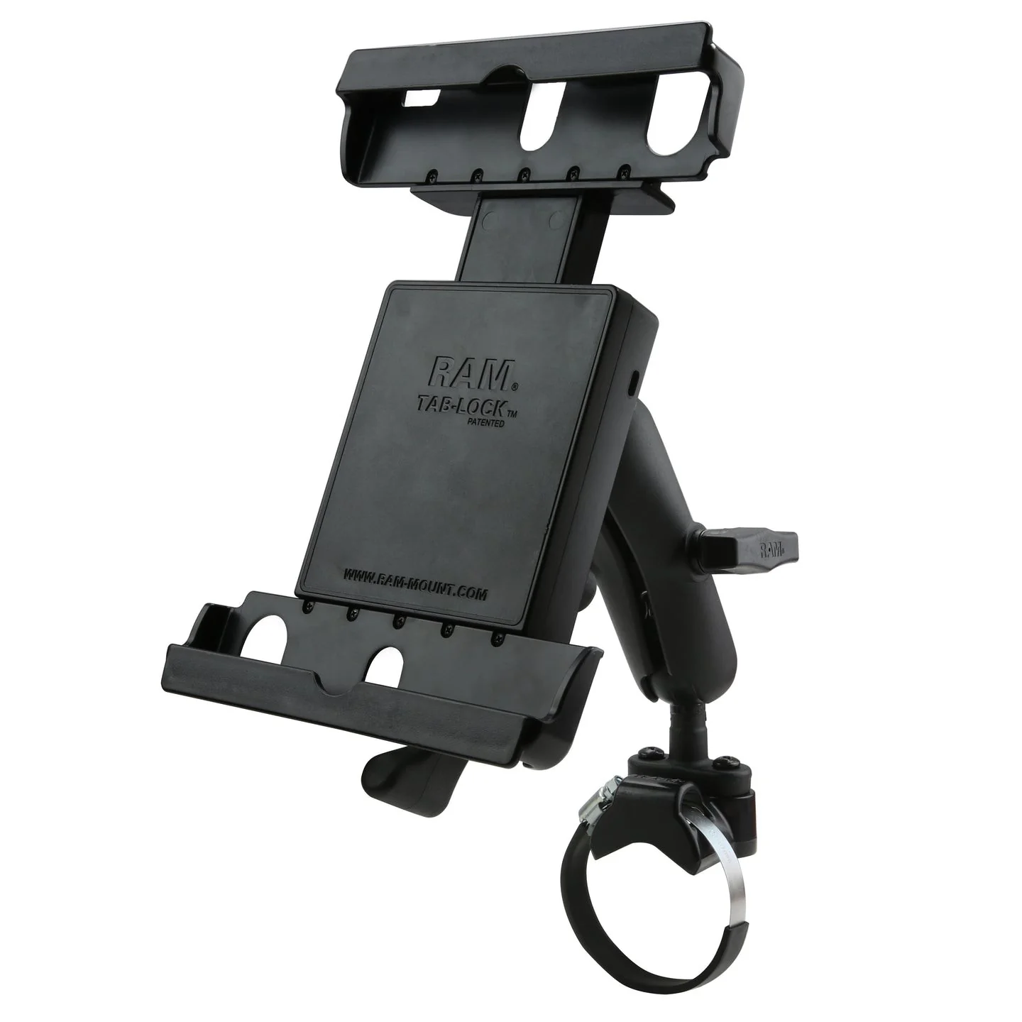 RAM ATV/UTV Rälsfäste för 9"-10,5" surfplattor med skyddande skal