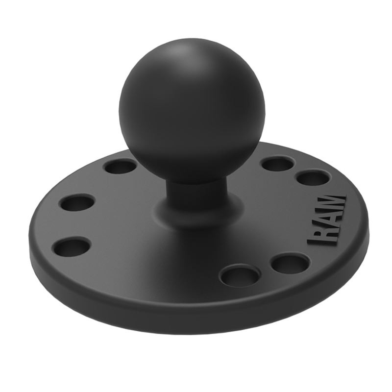 [RAM-B-202U] RAM Rund Bottenplatta med Kula - B-storlek
