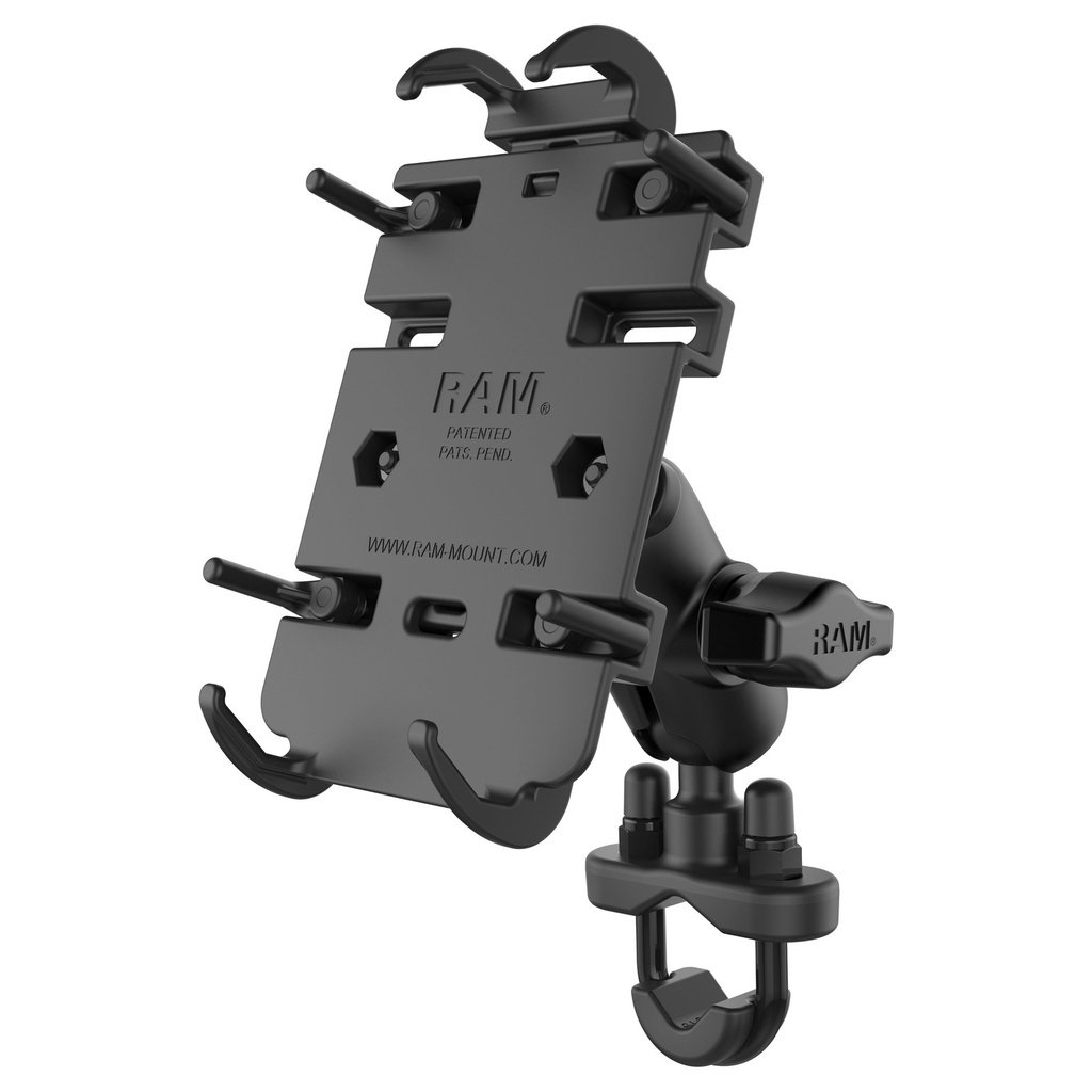 [RAM-B-149Z-A-PD3U] RAM Quick-Grip Telefonhållare med Kort Arm och U-Boltfäste