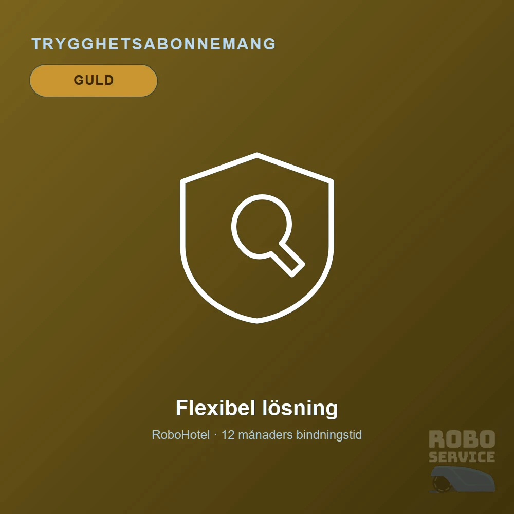 Trygghetsabonnemang Guld – Månadsvis (Slingrobot)