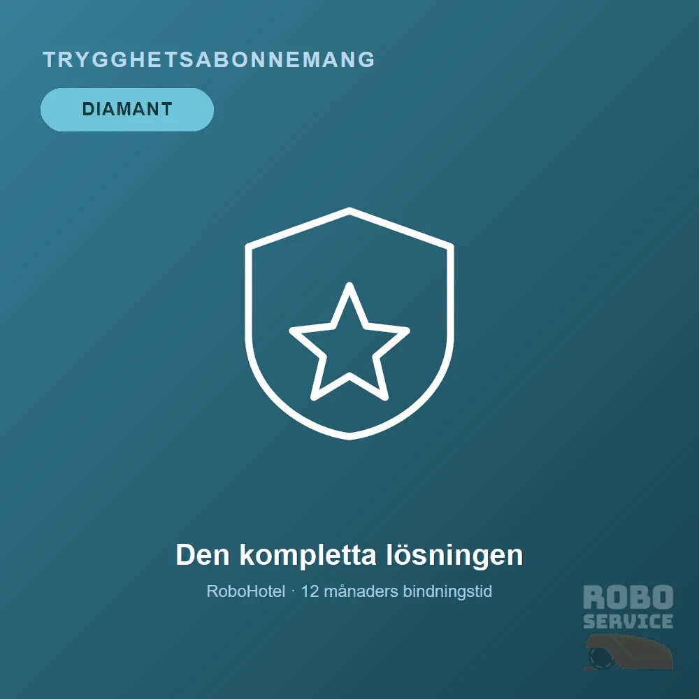 Trygghetsabonnemang Diamant – Månadsvis (Slingrobot)